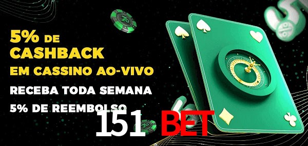 Promoções do cassino ao Vivo 151 bet